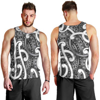 Aotearoa Maori Kowhaiwhai Men Tank Top Kiwikiwi Puhoro and Patiki LT9 - Polynesian Pride