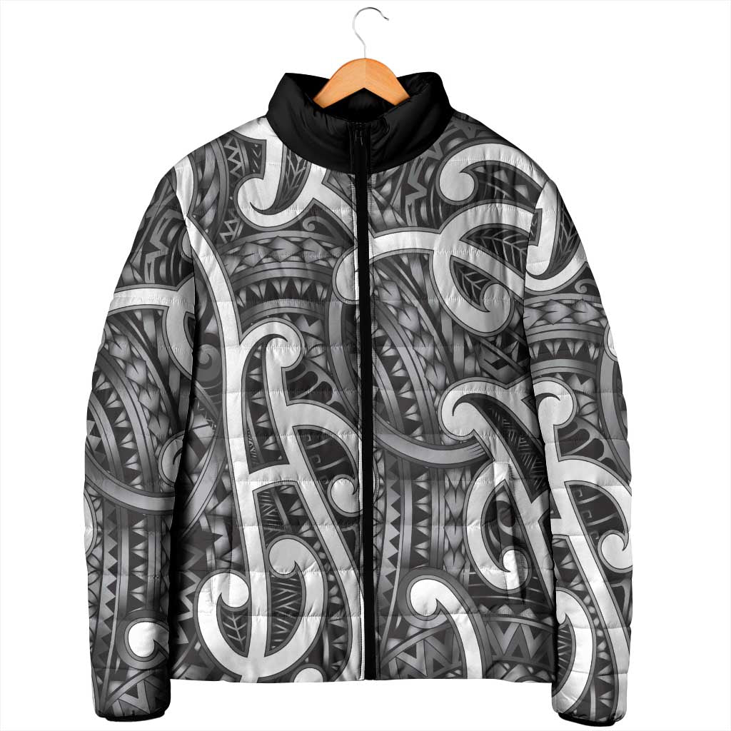 Aotearoa Maori Kowhaiwhai Padded Jacket Kiwikiwi Puhoro and Patiki LT9 - Polynesian Pride