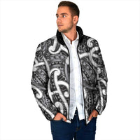 Aotearoa Maori Kowhaiwhai Padded Jacket Kiwikiwi Puhoro and Patiki LT9 - Polynesian Pride
