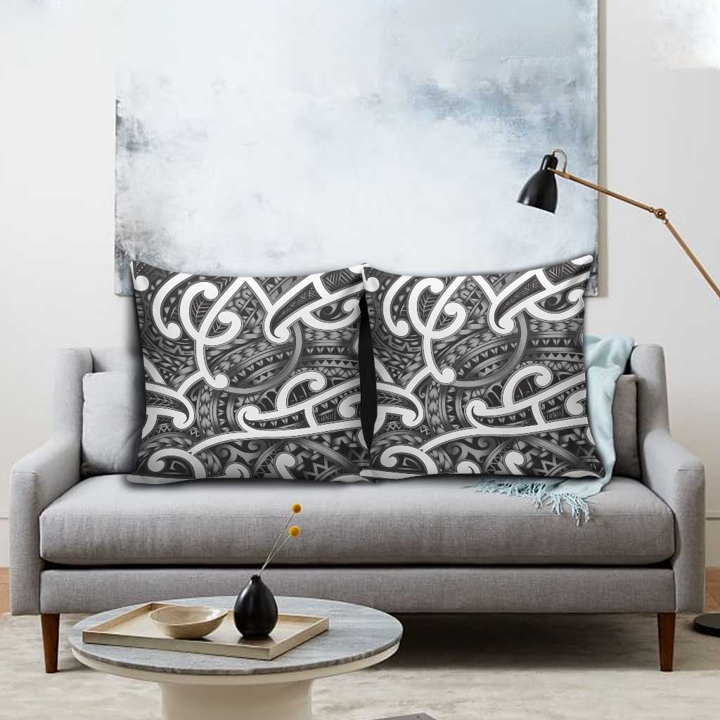 Aotearoa Maori Kowhaiwhai Pillow Cover Kiwikiwi Puhoro and Patiki LT9 - Polynesian Pride