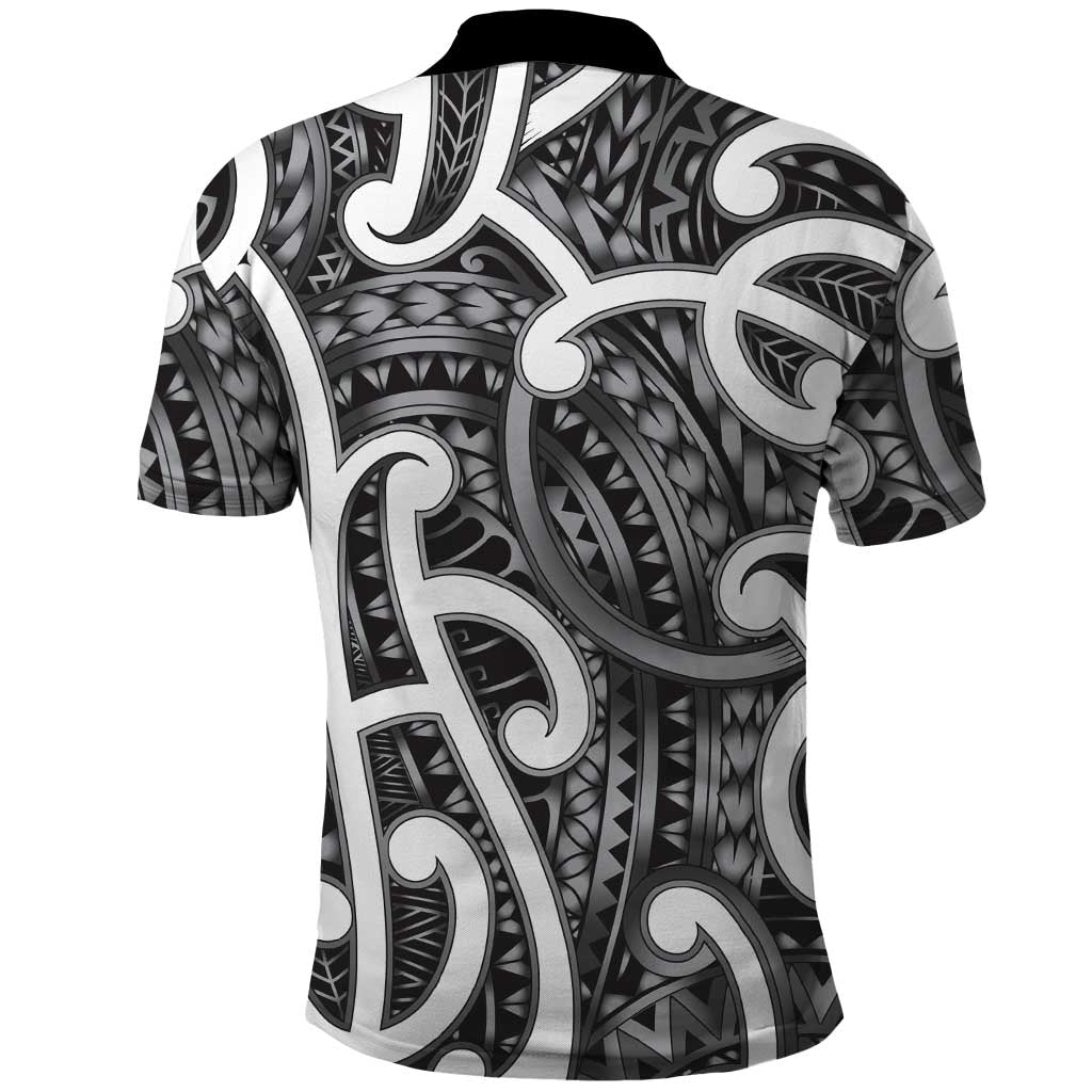Aotearoa Maori Kowhaiwhai Polo Shirt Kiwikiwi Puhoro and Patiki LT9 - Polynesian Pride