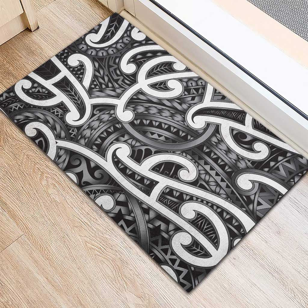 Aotearoa Maori Kowhaiwhai Rubber Doormat Kiwikiwi Puhoro and Patiki LT9 - Polynesian Pride