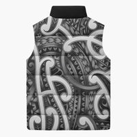 Aotearoa Maori Kowhaiwhai Sleeveless Puffer Jacket Kiwikiwi Puhoro and Patiki LT9 - Polynesian Pride