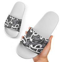 Aotearoa Maori Kowhaiwhai Slide Sandals Kiwikiwi Puhoro and Patiki LT9 - Polynesian Pride