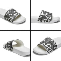 Aotearoa Maori Kowhaiwhai Slide Sandals Kiwikiwi Puhoro and Patiki LT9 - Polynesian Pride