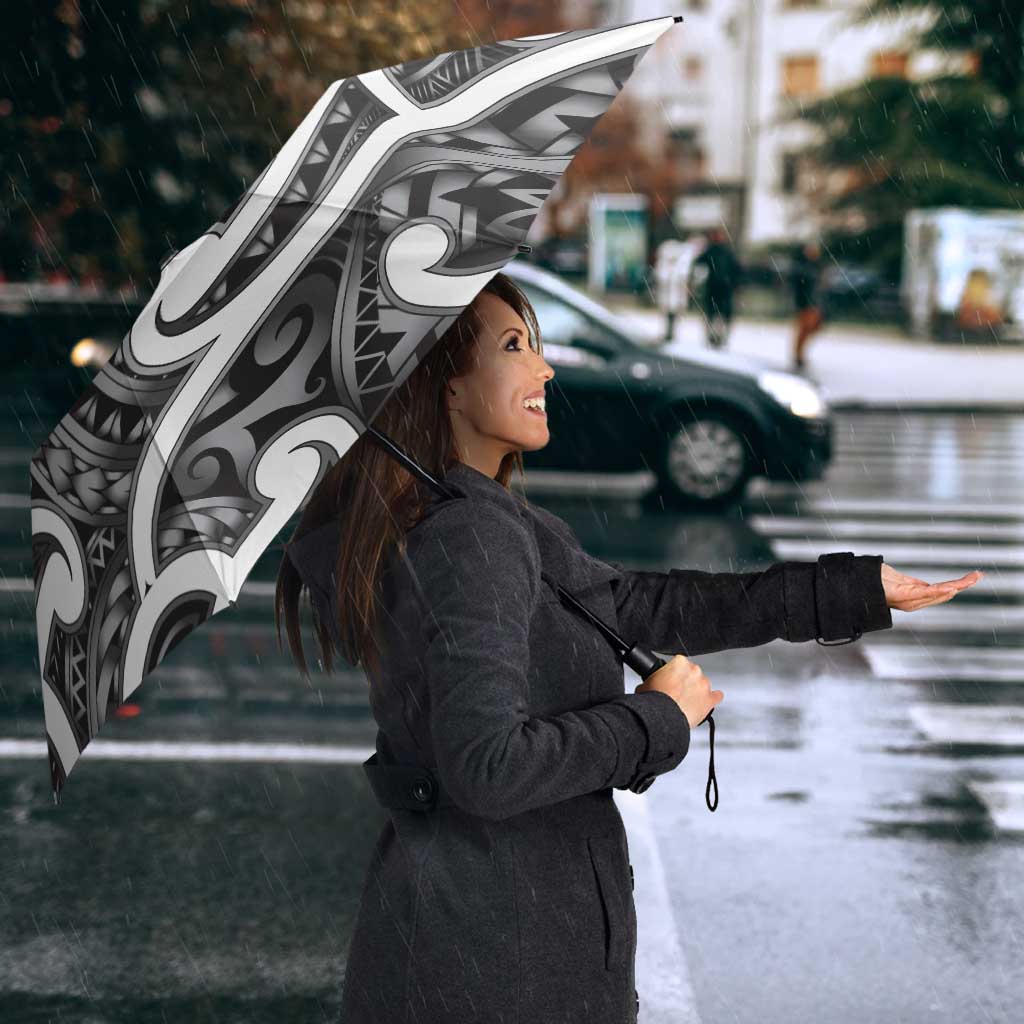 Aotearoa Maori Kowhaiwhai Umbrella Kiwikiwi Puhoro and Patiki LT9 - Polynesian Pride