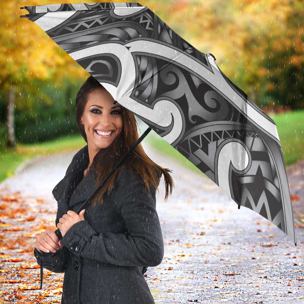 Aotearoa Maori Kowhaiwhai Umbrella Kiwikiwi Puhoro and Patiki LT9 - Polynesian Pride