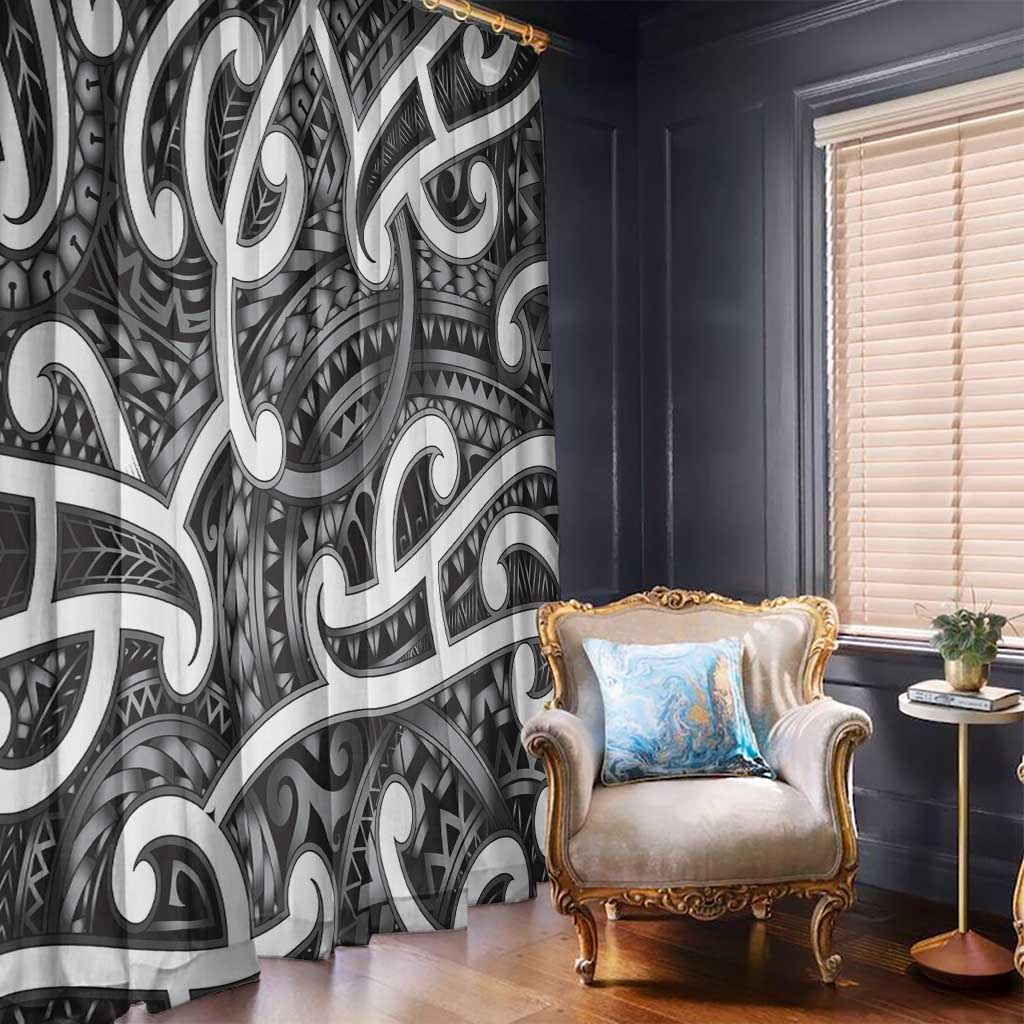 Aotearoa Maori Kowhaiwhai Window Curtain Kiwikiwi Puhoro and Patiki LT9 - Polynesian Pride