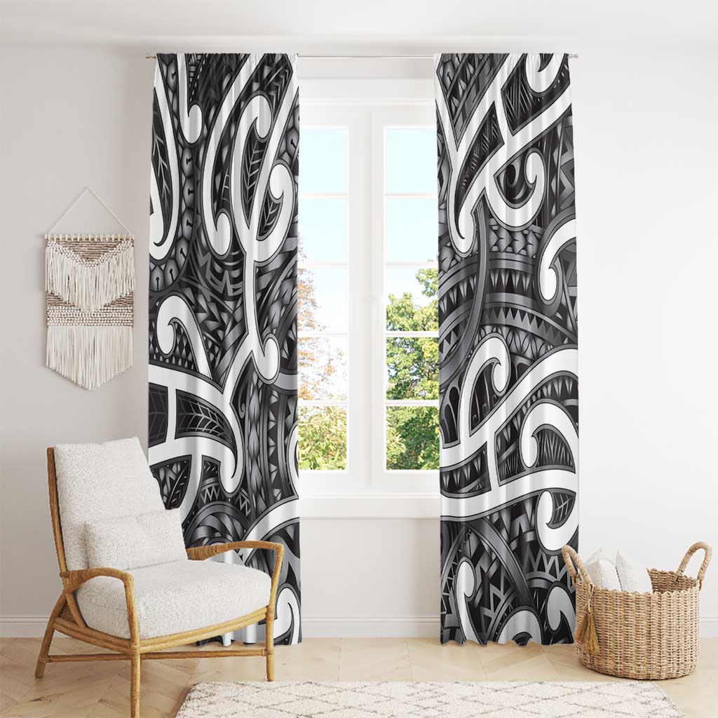 Aotearoa Maori Kowhaiwhai Window Curtain Kiwikiwi Puhoro and Patiki LT9 - Polynesian Pride