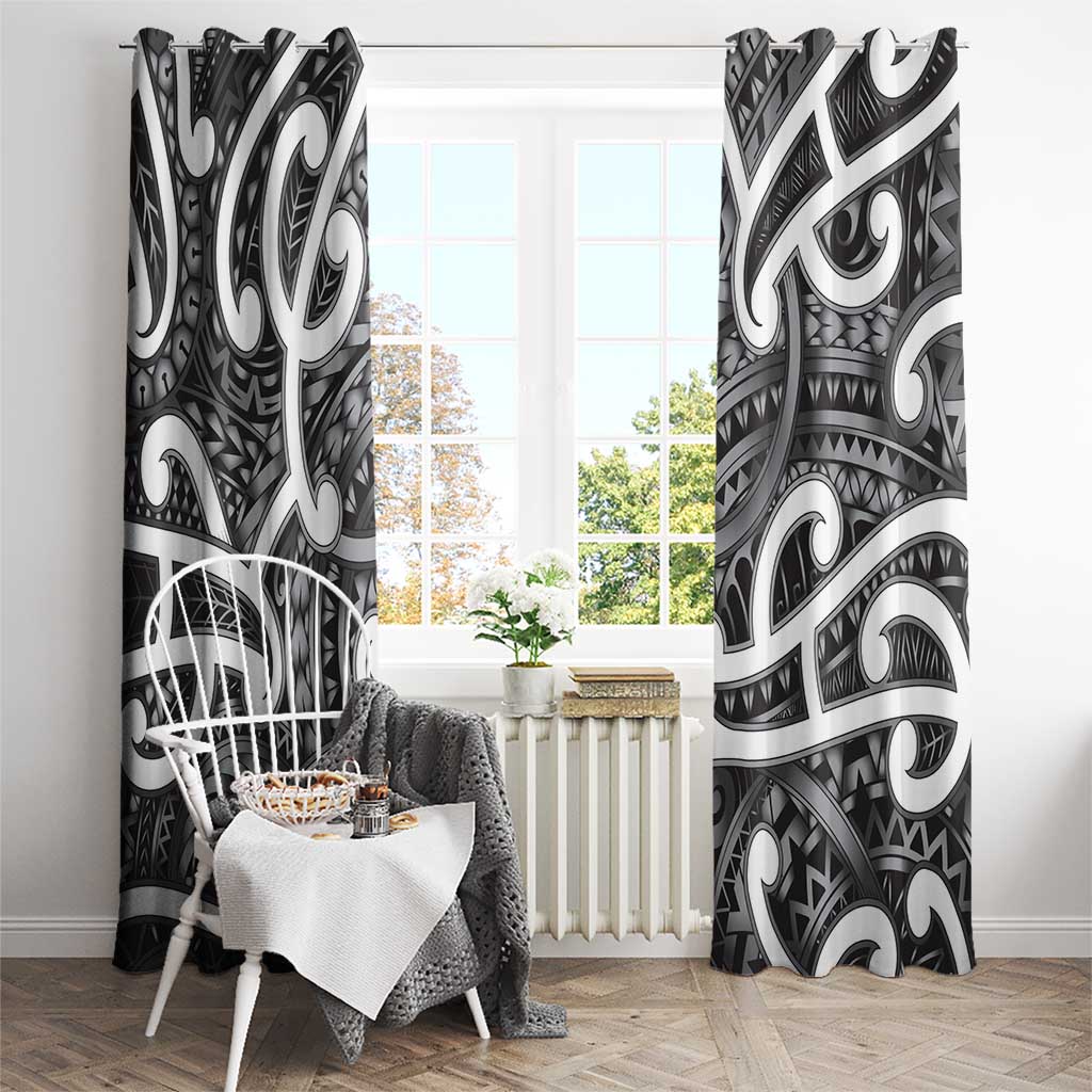 Aotearoa Maori Kowhaiwhai Window Curtain Kiwikiwi Puhoro and Patiki LT9 - Polynesian Pride