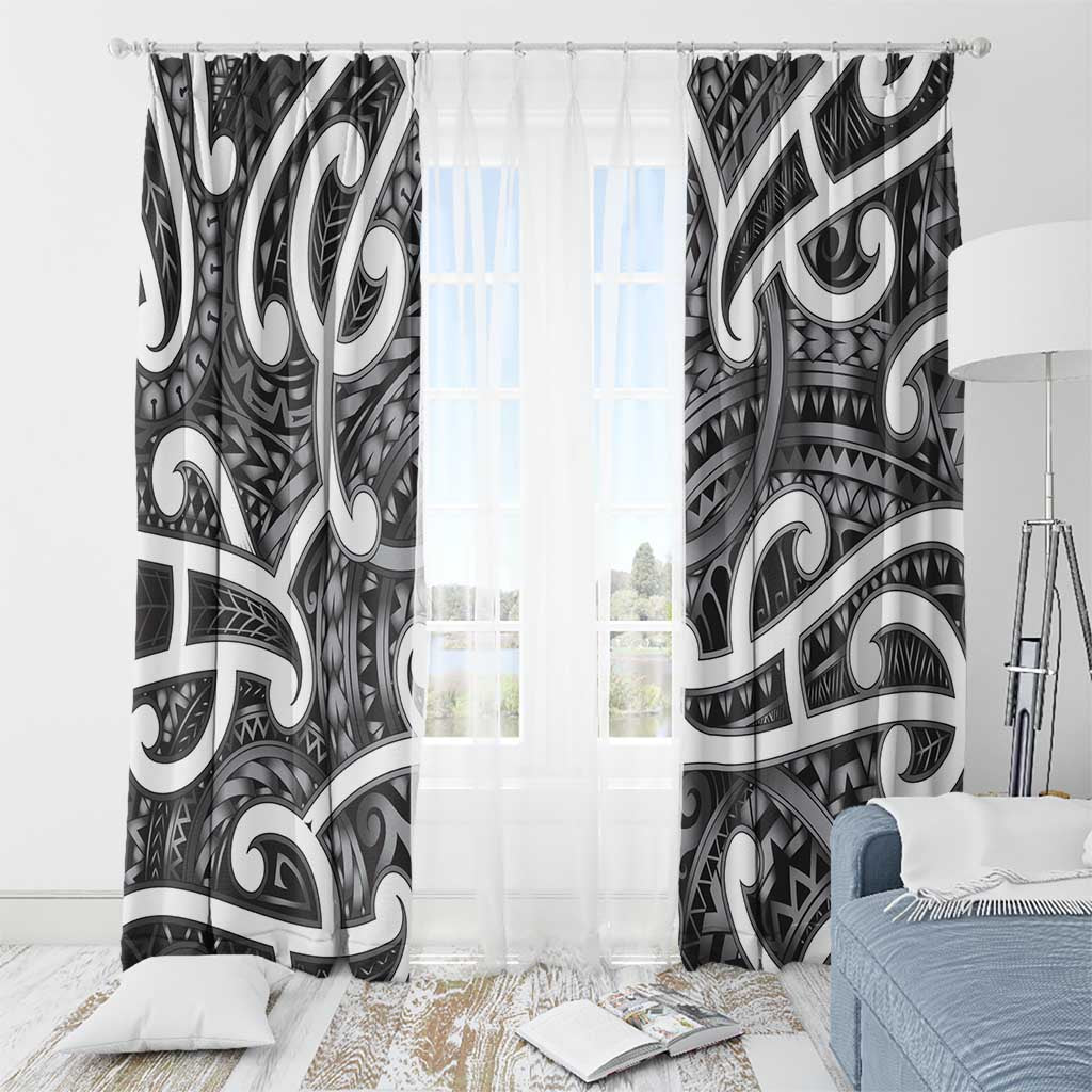 Aotearoa Maori Kowhaiwhai Window Curtain Kiwikiwi Puhoro and Patiki LT9 - Polynesian Pride