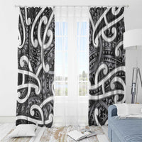 Aotearoa Maori Kowhaiwhai Window Curtain Kiwikiwi Puhoro and Patiki LT9 - Polynesian Pride
