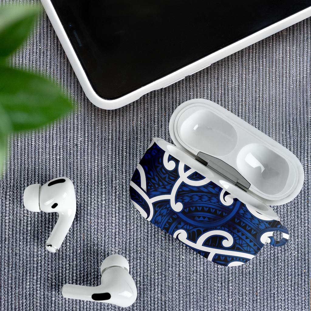 Aotearoa Maori Kowhaiwhai AirPods Case Kikorangi Puhoro and Patiki LT9 - Polynesian Pride