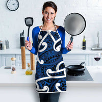 Aotearoa Maori Kowhaiwhai Apron Kikorangi Puhoro and Patiki LT9 - Polynesian Pride