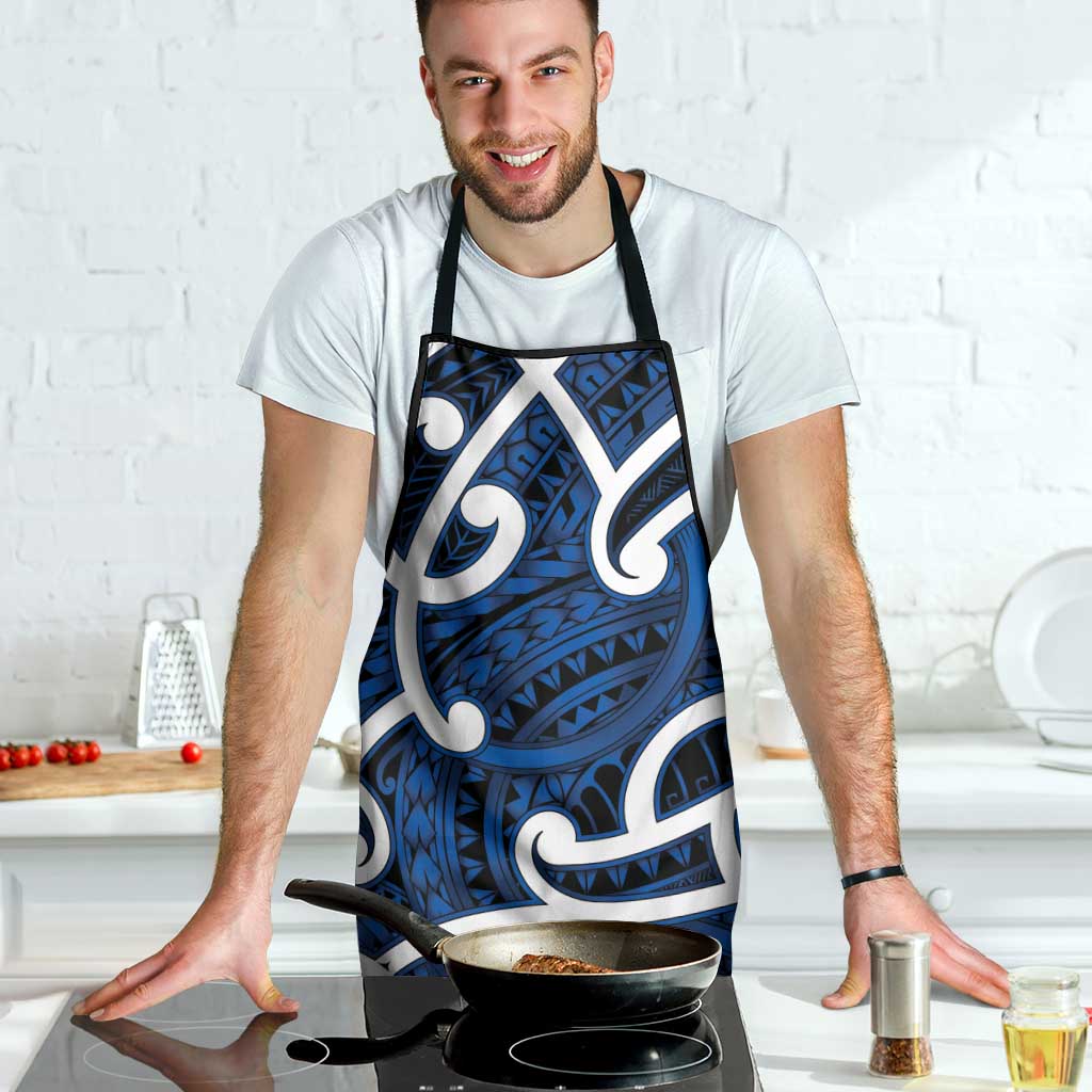 Aotearoa Maori Kowhaiwhai Apron Kikorangi Puhoro and Patiki LT9 - Polynesian Pride