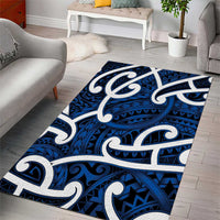 Aotearoa Maori Kowhaiwhai Area Rug Kikorangi Puhoro and Patiki LT9 - Polynesian Pride