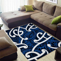Aotearoa Maori Kowhaiwhai Area Rug Kikorangi Puhoro and Patiki LT9 - Polynesian Pride