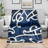 Aotearoa Maori Kowhaiwhai Blanket Kikorangi Puhoro and Patiki LT9 - Polynesian Pride