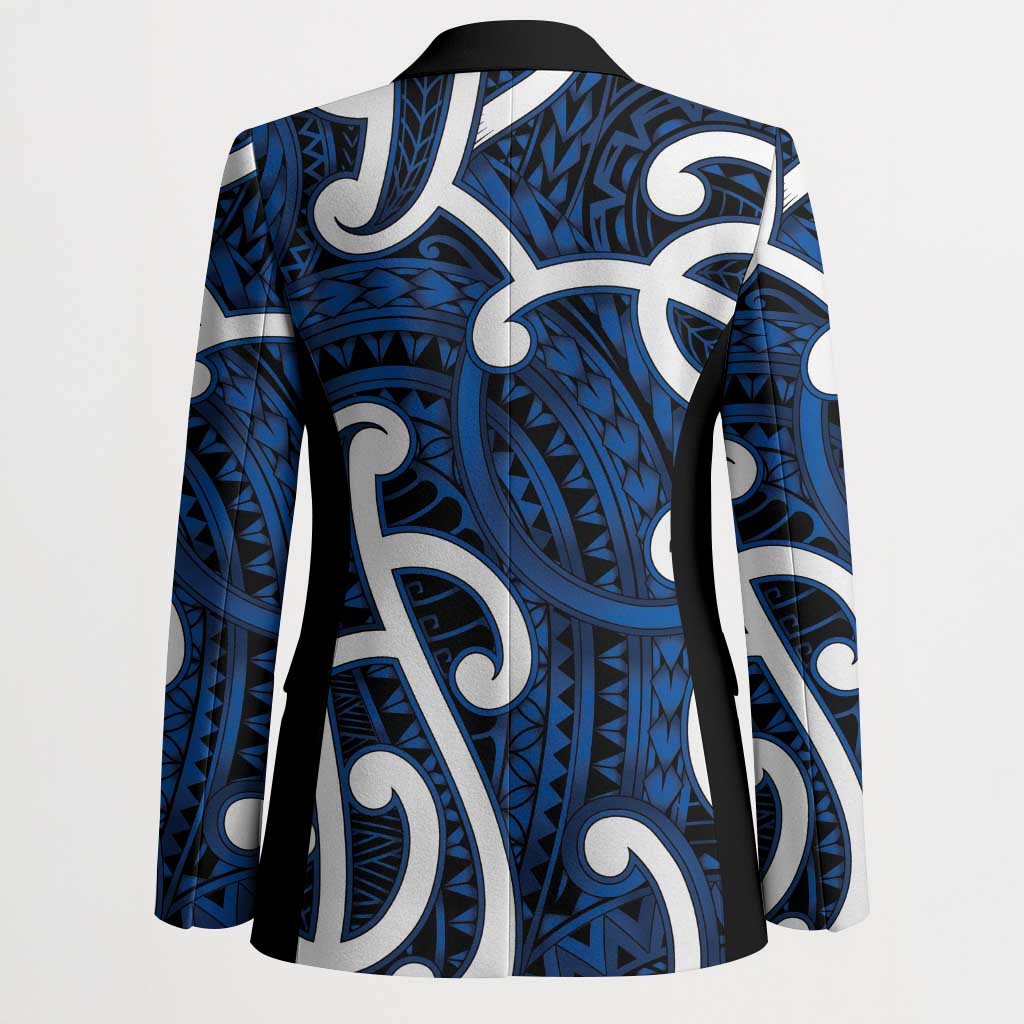 Aotearoa Maori Kowhaiwhai Blazer Kikorangi Puhoro and Patiki LT9 - Polynesian Pride