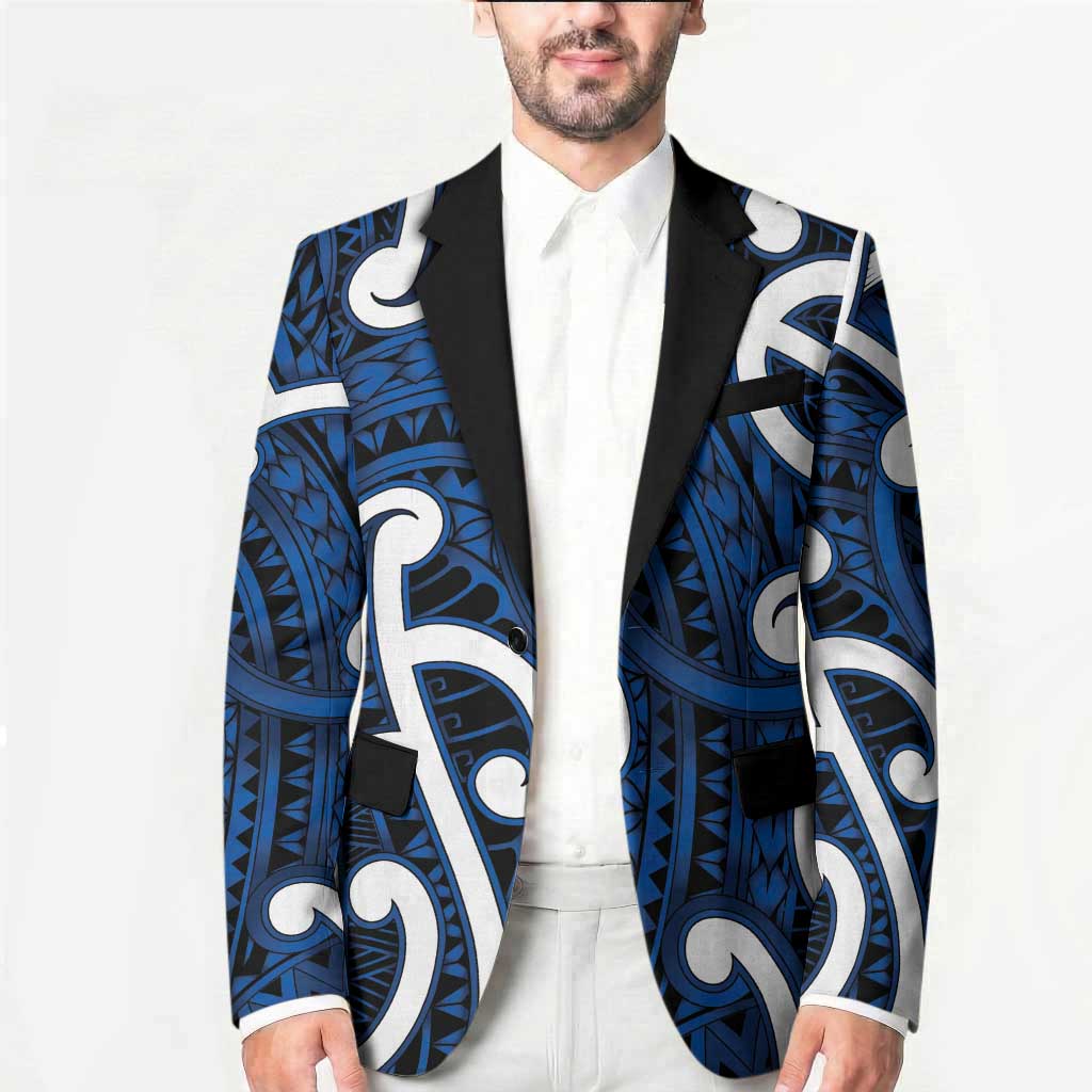 Aotearoa Maori Kowhaiwhai Blazer Kikorangi Puhoro and Patiki LT9 - Polynesian Pride