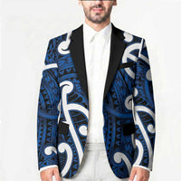 Aotearoa Maori Kowhaiwhai Blazer Kikorangi Puhoro and Patiki LT9 - Polynesian Pride