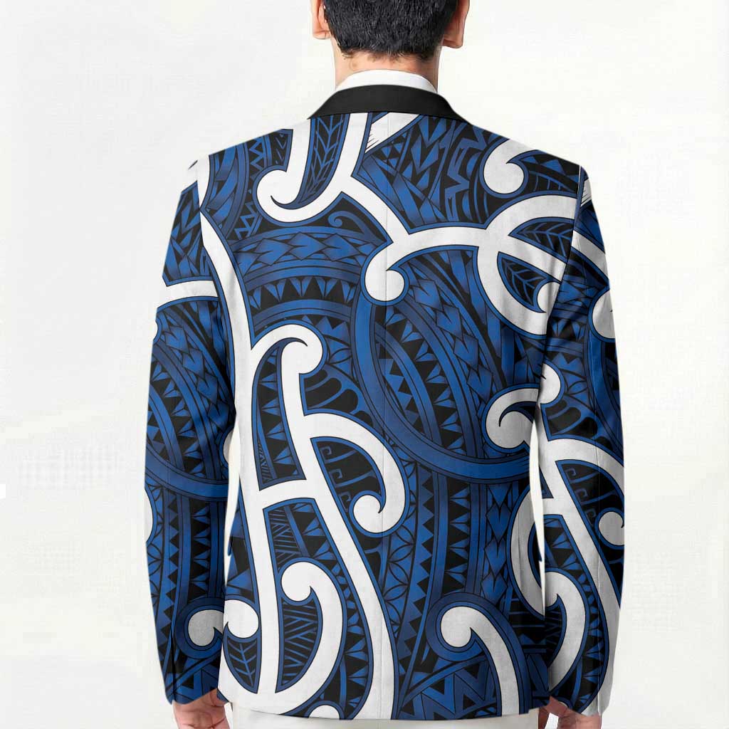 Aotearoa Maori Kowhaiwhai Blazer Kikorangi Puhoro and Patiki LT9 - Polynesian Pride