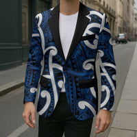 Aotearoa Maori Kowhaiwhai Blazer Kikorangi Puhoro and Patiki LT9 - Polynesian Pride