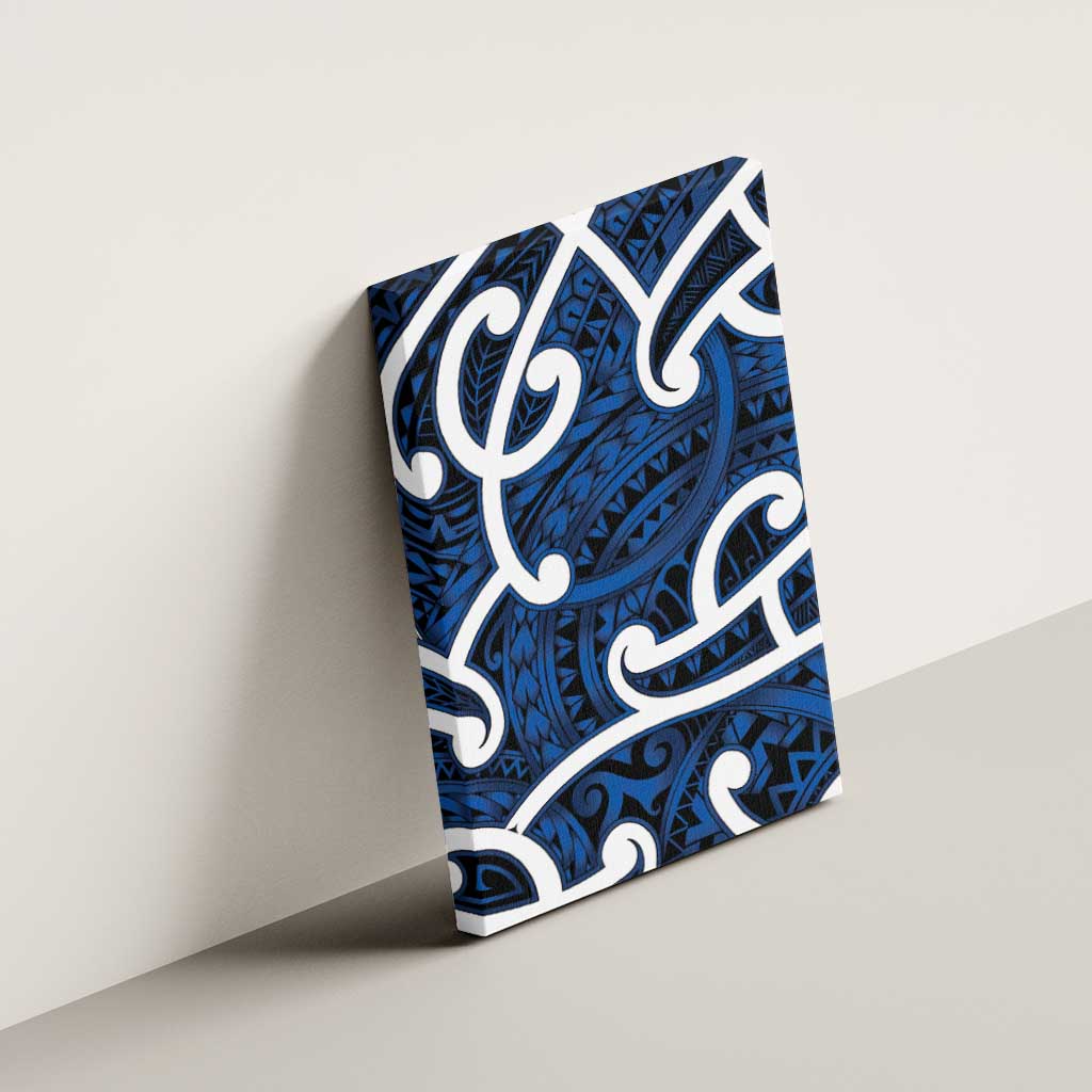 Aotearoa Maori Kowhaiwhai Canvas Wall Art Kikorangi Puhoro and Patiki LT9 - Polynesian Pride