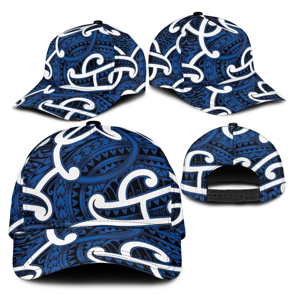 Aotearoa Maori Kowhaiwhai Classic Cap Kikorangi Puhoro and Patiki LT9 - Polynesian Pride