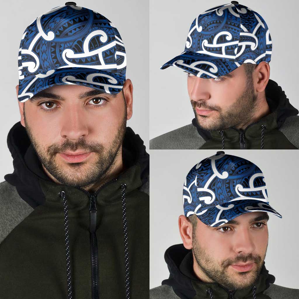 Aotearoa Maori Kowhaiwhai Classic Cap Kikorangi Puhoro and Patiki LT9 - Polynesian Pride