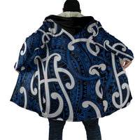 Aotearoa Maori Kowhaiwhai Cloak Kikorangi Puhoro and Patiki LT9 - Polynesian Pride