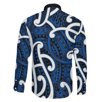 Aotearoa Maori Kowhaiwhai Family Matching Off Shoulder Maxi Dress and Hawaiian Shirt Kikorangi Puhoro and Patiki