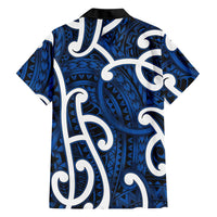 Aotearoa Maori Kowhaiwhai Hawaiian Shirt Kikorangi Puhoro and Patiki LT9 - Polynesian Pride