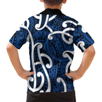 Aotearoa Maori Kowhaiwhai Hawaiian Shirt Kikorangi Puhoro and Patiki LT9 - Polynesian Pride