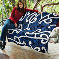 Aotearoa Maori Kowhaiwhai Quilt Kikorangi Puhoro and Patiki LT9 - Polynesian Pride