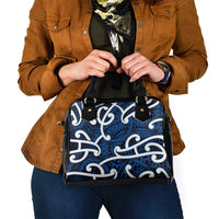 Aotearoa Maori Kowhaiwhai Shoulder Handbag Kikorangi Puhoro and Patiki LT9 - Polynesian Pride