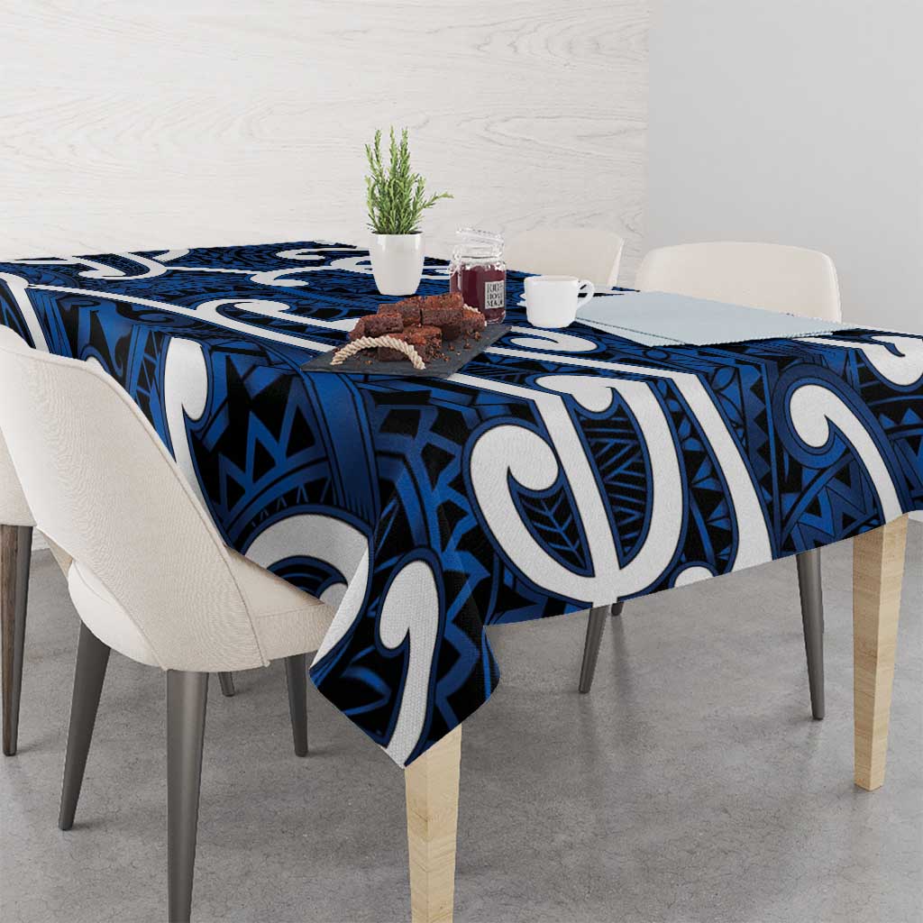 Aotearoa Maori Kowhaiwhai Tablecloth Kikorangi Puhoro and Patiki LT9 - Polynesian Pride