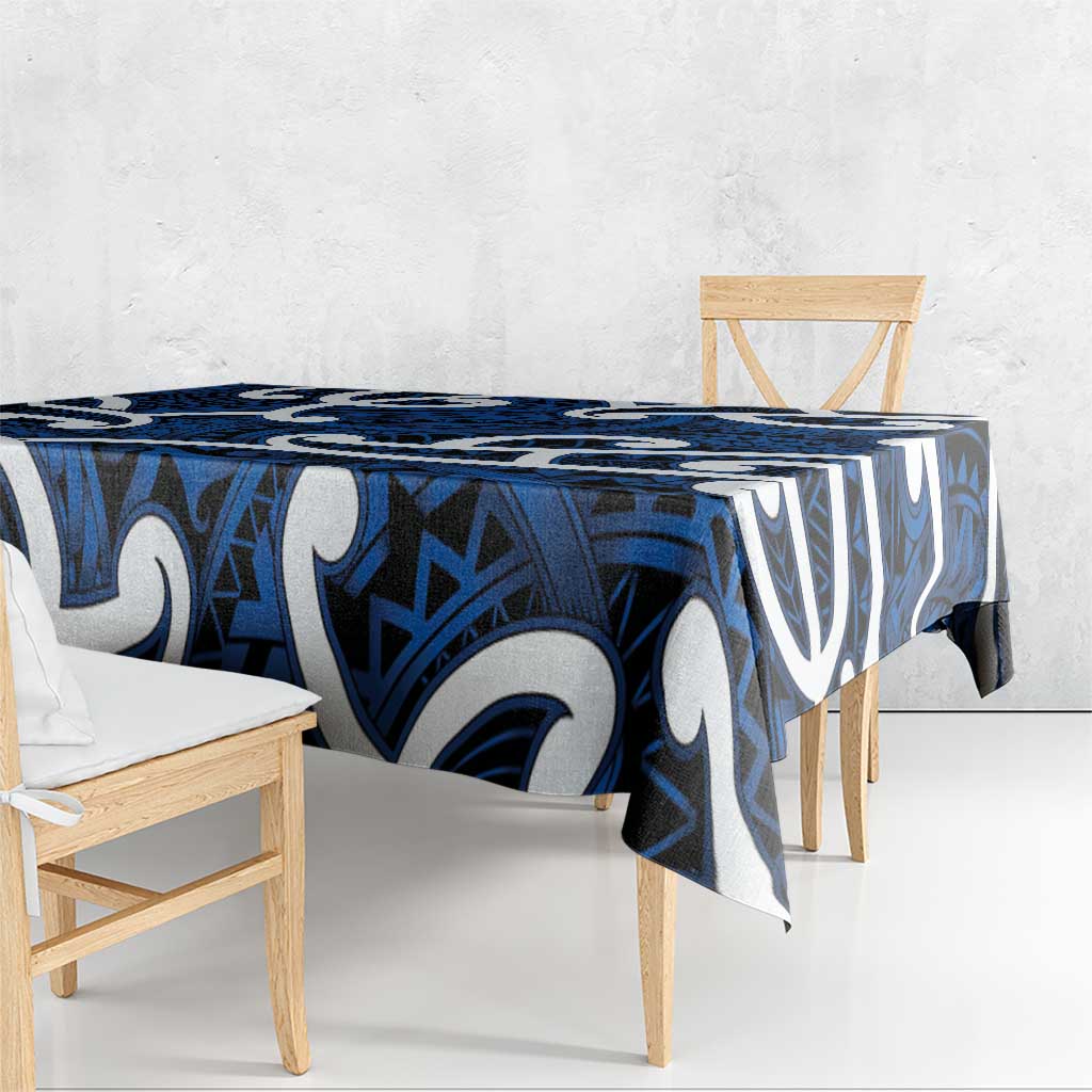 Aotearoa Maori Kowhaiwhai Tablecloth Kikorangi Puhoro and Patiki LT9 - Polynesian Pride