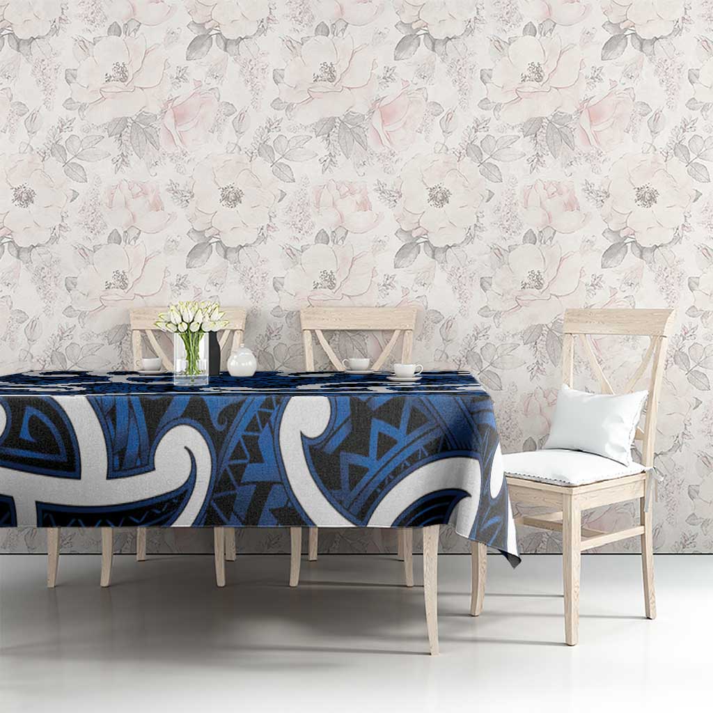 Aotearoa Maori Kowhaiwhai Tablecloth Kikorangi Puhoro and Patiki LT9 - Polynesian Pride