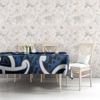 Aotearoa Maori Kowhaiwhai Tablecloth Kikorangi Puhoro and Patiki LT9 - Polynesian Pride