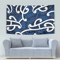 Aotearoa Maori Kowhaiwhai Tapestry Kikorangi Puhoro and Patiki LT9 - Polynesian Pride