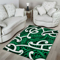 Aotearoa Maori Kowhaiwhai Area Rug Kakariki Puhoro and Patiki LT9 - Polynesian Pride