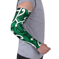 Aotearoa Maori Kowhaiwhai Arm Sleeves Kakariki Puhoro and Patiki LT9 - Polynesian Pride