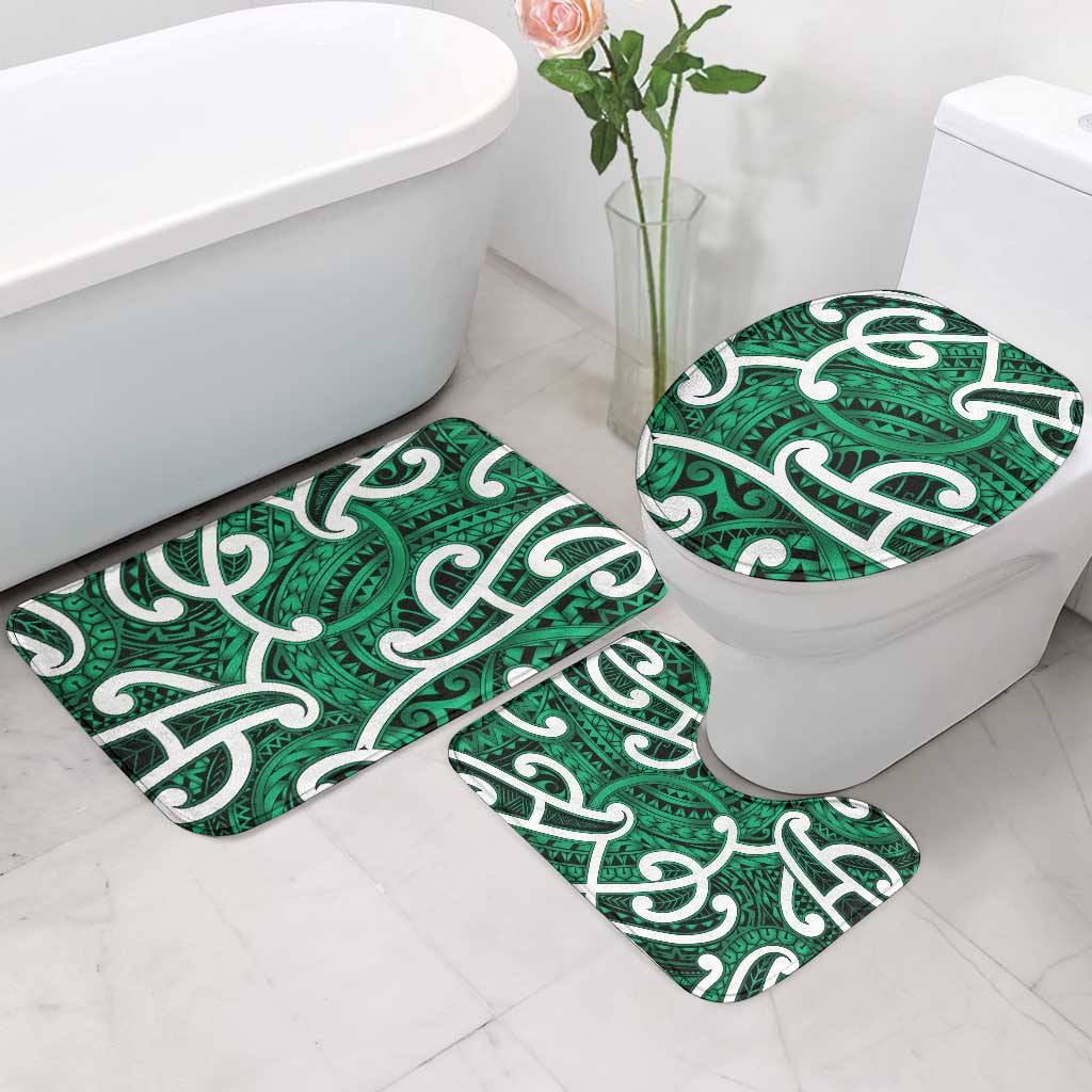 Aotearoa Maori Kowhaiwhai Bathroom Set Kakariki Puhoro and Patiki LT9 - Polynesian Pride