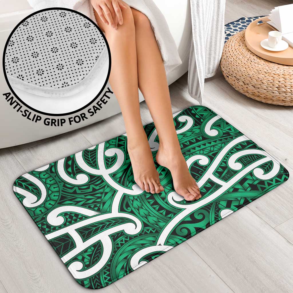 Aotearoa Maori Kowhaiwhai Bathroom Set Kakariki Puhoro and Patiki LT9 - Polynesian Pride