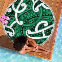 Aotearoa Maori Kowhaiwhai Beach Blanket Kakariki Puhoro and Patiki LT9 - Polynesian Pride