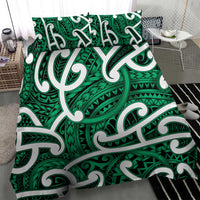 Aotearoa Maori Kowhaiwhai Bedding Set Kakariki Puhoro and Patiki LT9 - Polynesian Pride