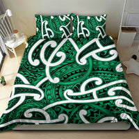 Aotearoa Maori Kowhaiwhai Bedding Set Kakariki Puhoro and Patiki LT9 - Polynesian Pride
