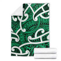 Aotearoa Maori Kowhaiwhai Blanket Kakariki Puhoro and Patiki LT9 - Polynesian Pride