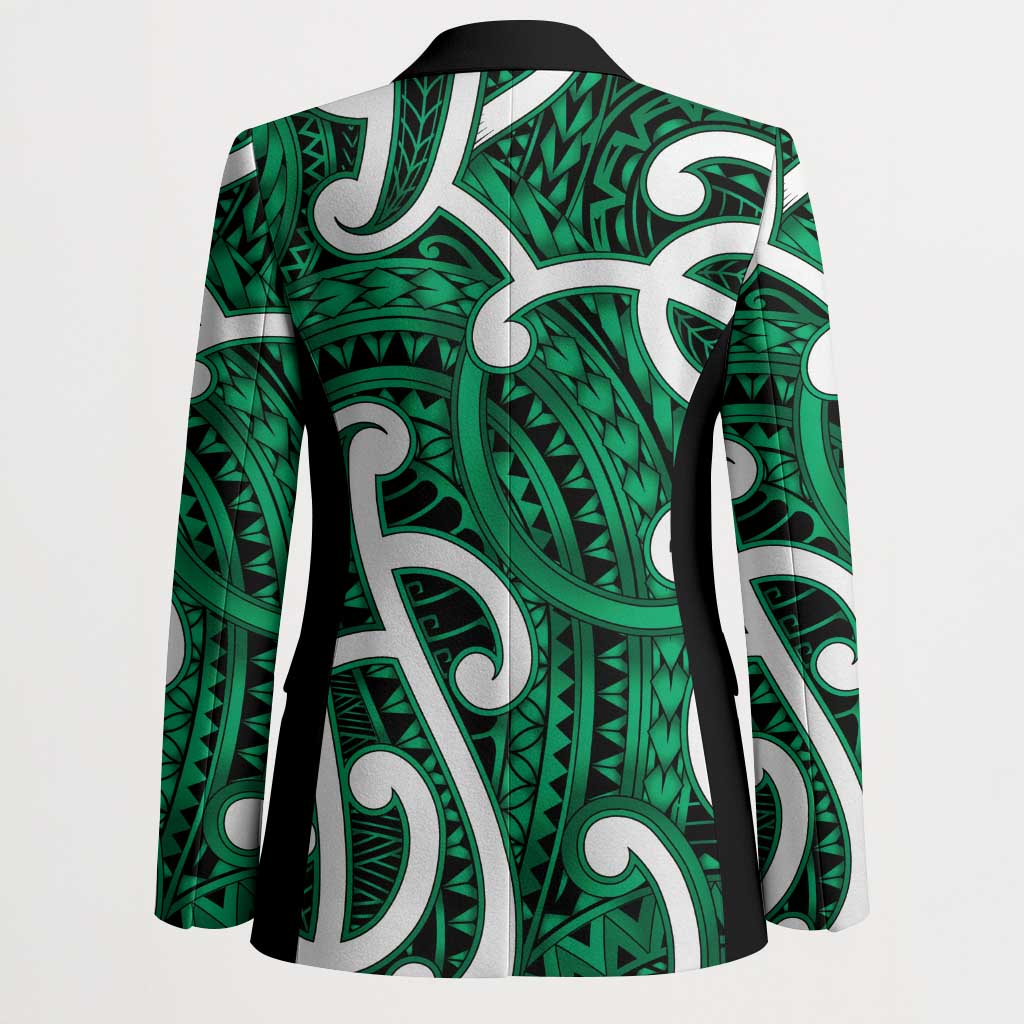 Aotearoa Maori Kowhaiwhai Blazer Kakariki Puhoro and Patiki LT9 - Polynesian Pride
